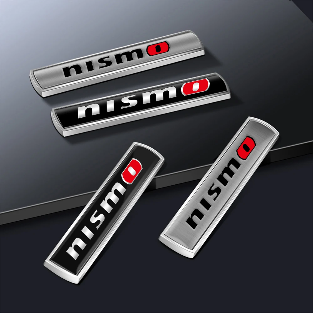 1Pcs Car Styling Metal Chrome Emblem Car Body Fender Trunk Stickers For Nissan Nismo Qashqai Juke Micra XTrail Leaf Pulsar Teana