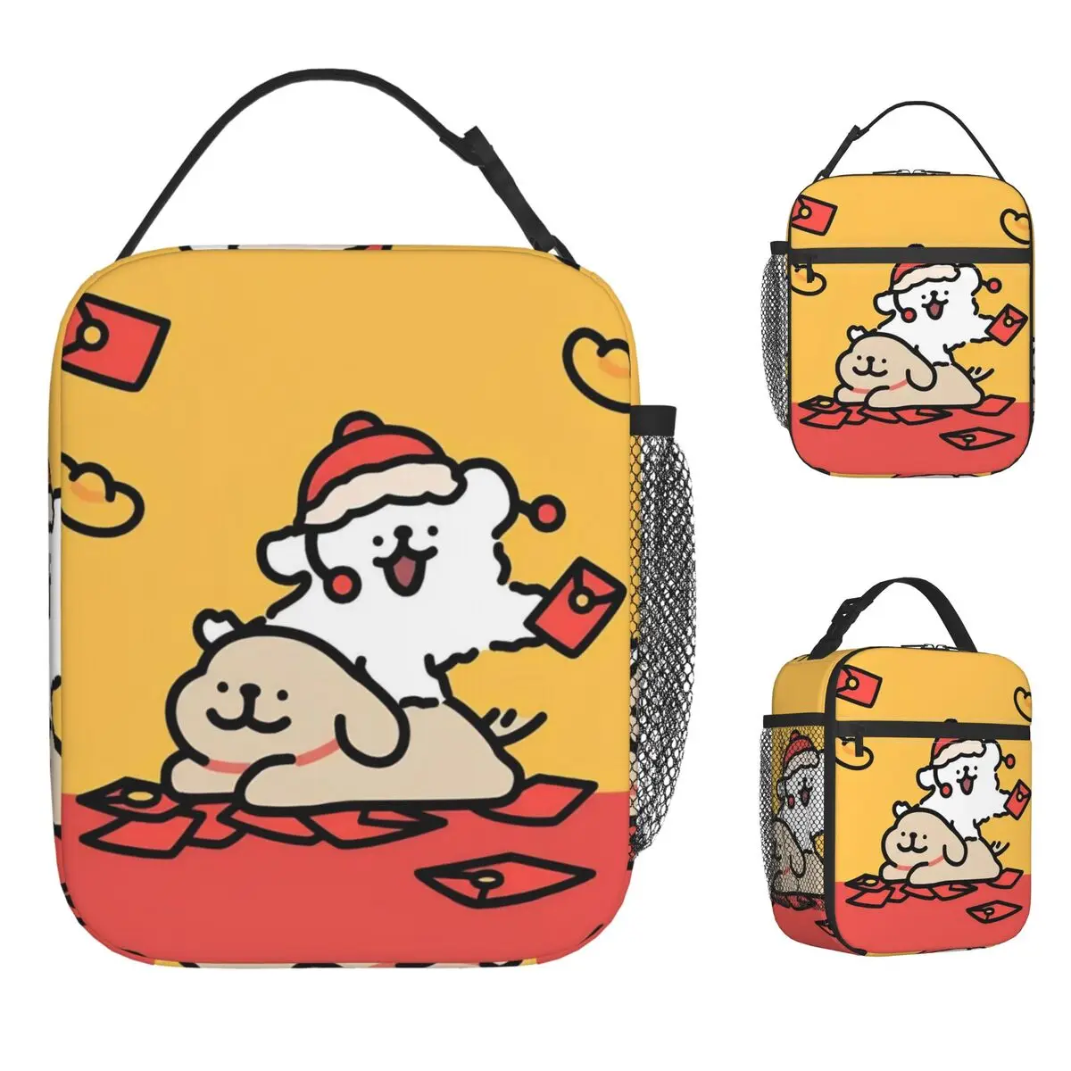 Line Dogs Lunch Bag Office Lunch Box For Adult Fashion Designer Thermal Tote Handbags Waterproof Portable Cooler Bag