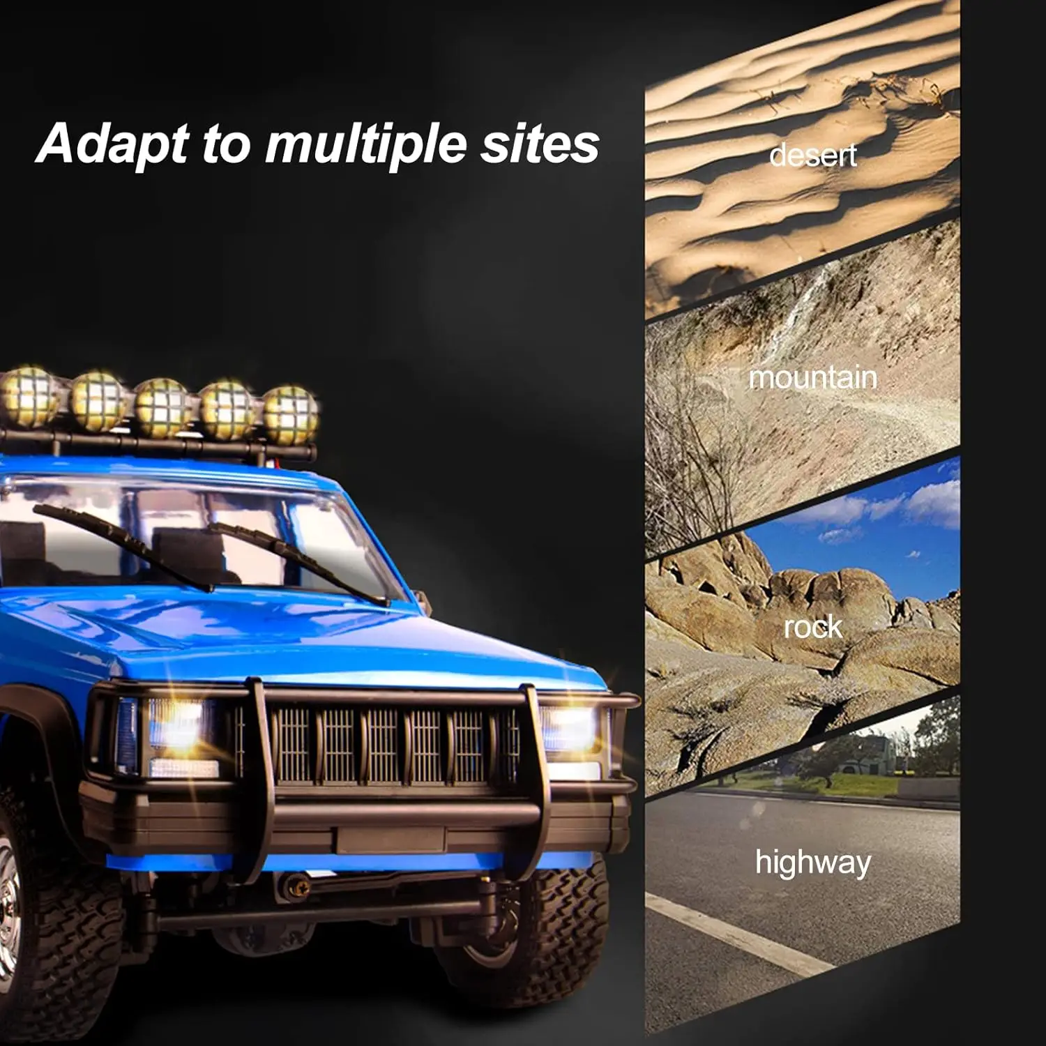 MN MODEL 1:12 RC 4WD Off-road Car Dinosaur Wading Truck Rock Crawler All Terrain Climbing Vehicle Collection Model Adult Toy