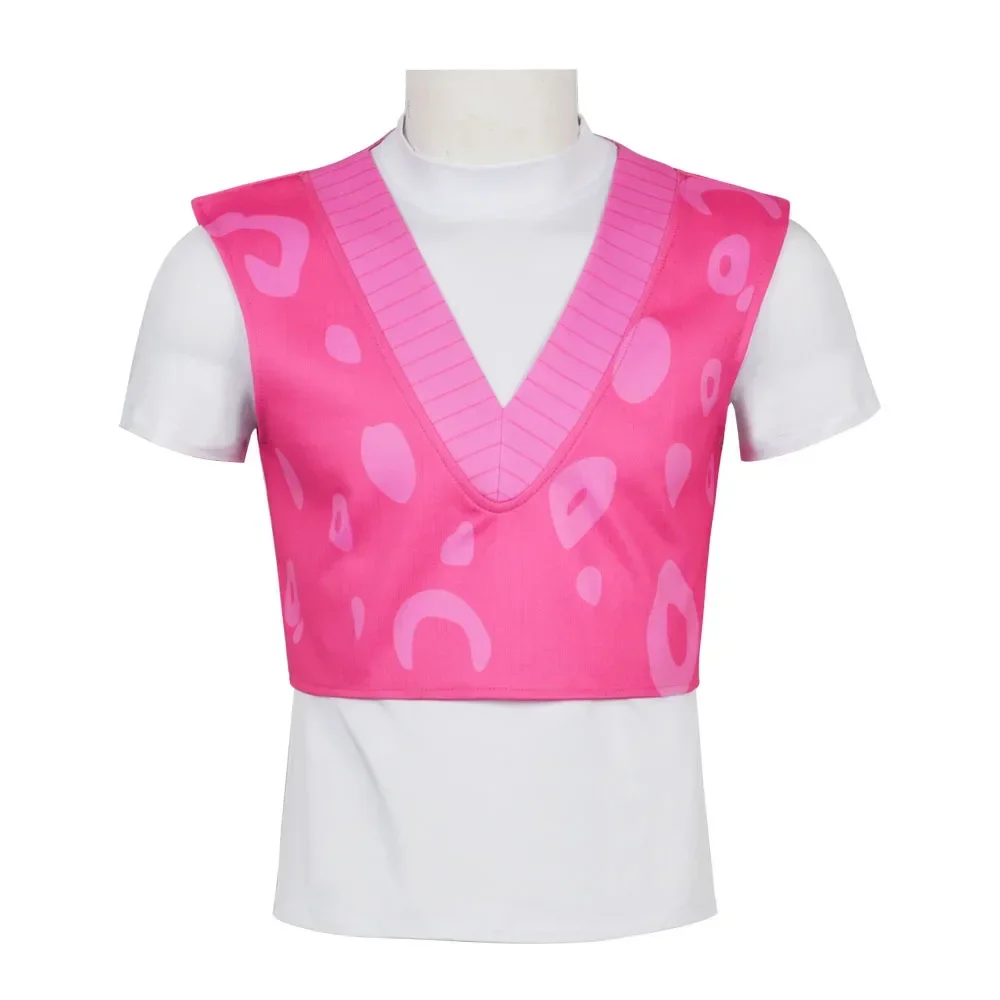 

New KPop Demon Hunters Cosplay Costume Saja Boys Baby Pink Long Sleeve Sweatshirt Halloween Cosplay Carnival Roleplay Outfits