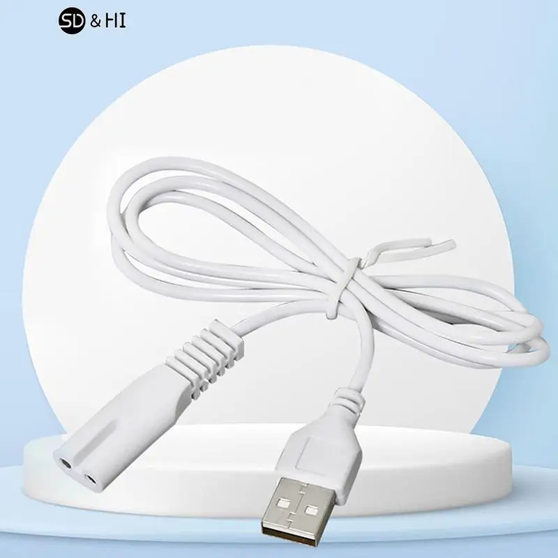 USB Cable Charging Line Copper hole Suit 5V flashlight shaver hair clipper wire Single hole 1.8