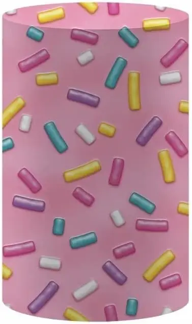 Цилиндрические чехлы с глазурью в виде пончиков для конфет, тематические украшения для вечеринок, чехол на пьедесталь, детский душ, день рождения, вечеринка