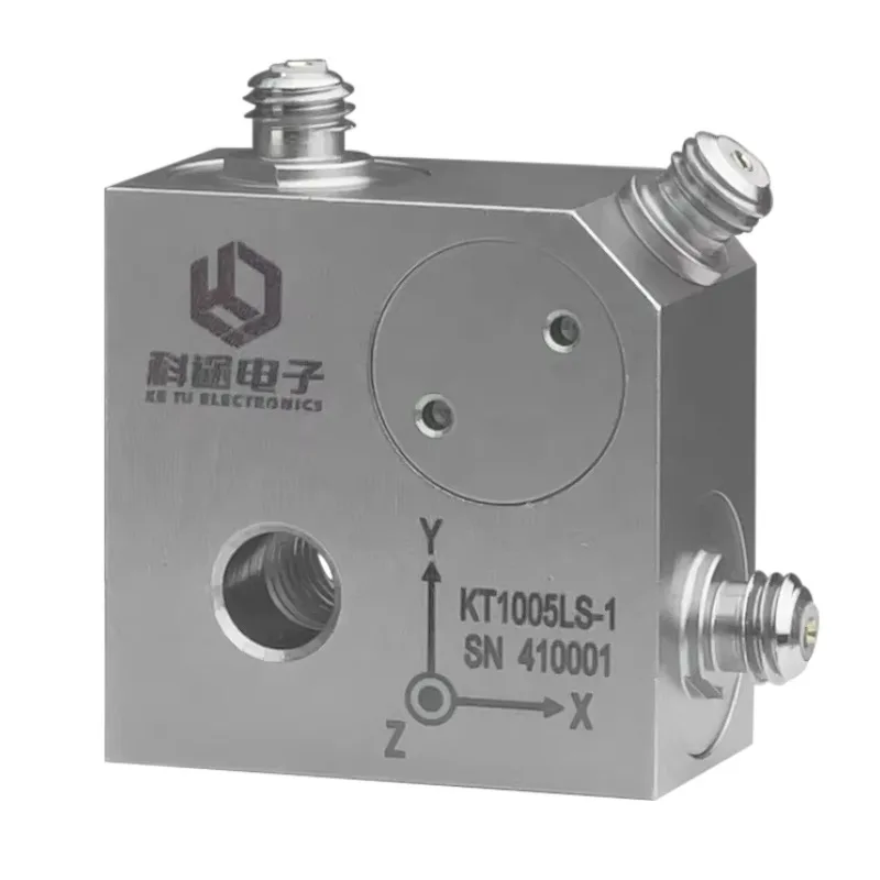 PE Acceleration Sensor 3 Axis Piezoelectric Accelerometer Vibration Sensor Industrial Machinery Monitoring ±800g  25pC/g  1-5kHz