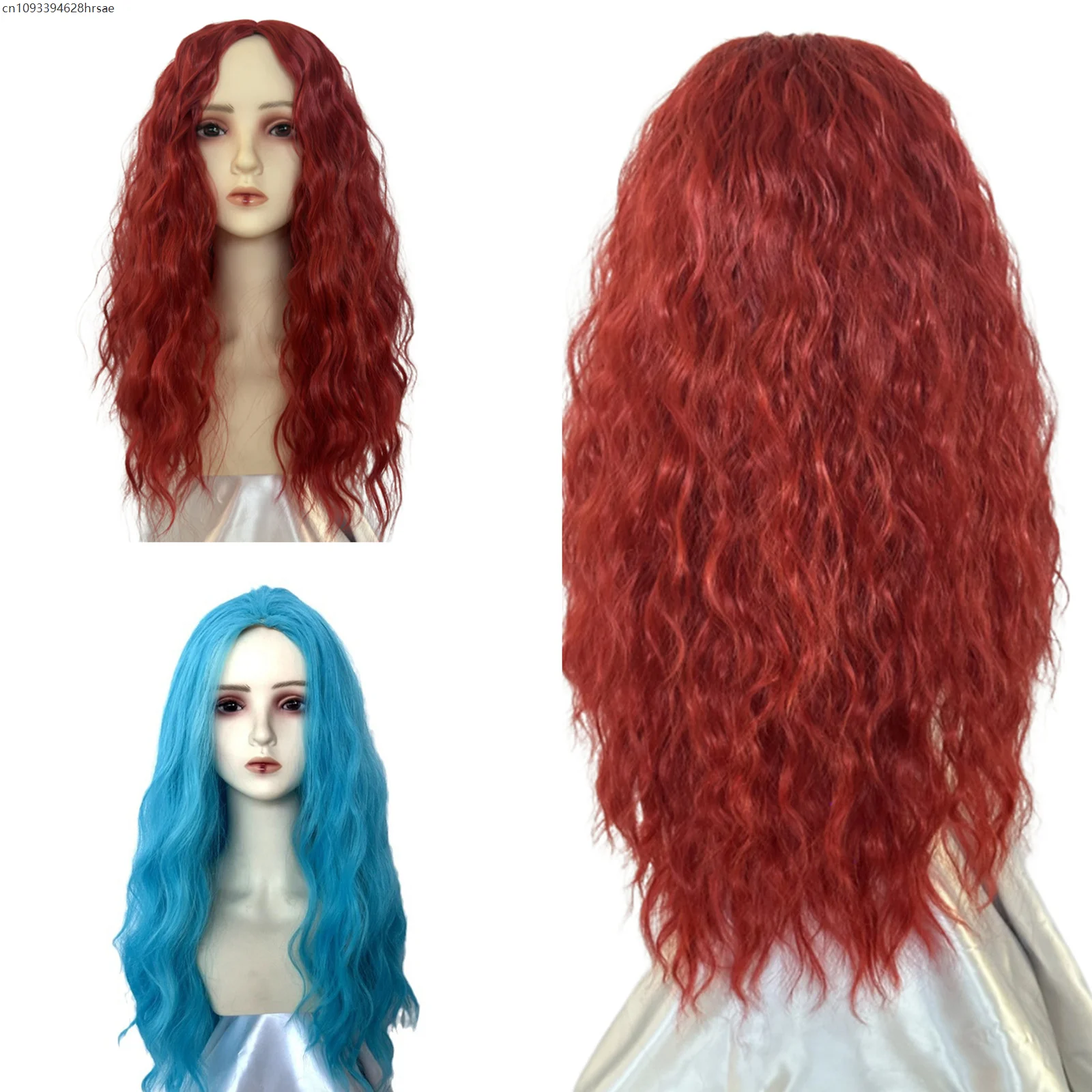 

Halloween Red Cosplay Wigs For Kid Adult Accessories The Rise of Red Festive Girl Women Party Wig Cosplay Costumes Props