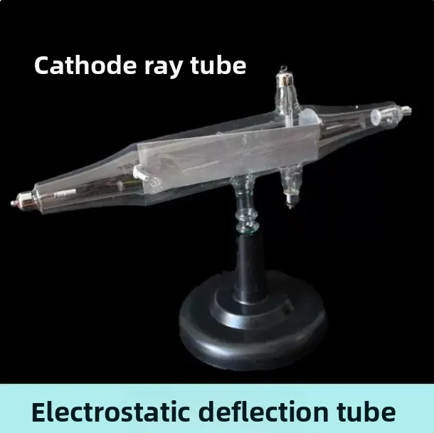 Tube à rayons cathodiques avec bobine d'induction et déviation électrostatique pour les expériences de physique et d'électromagnétisme en laboratoire