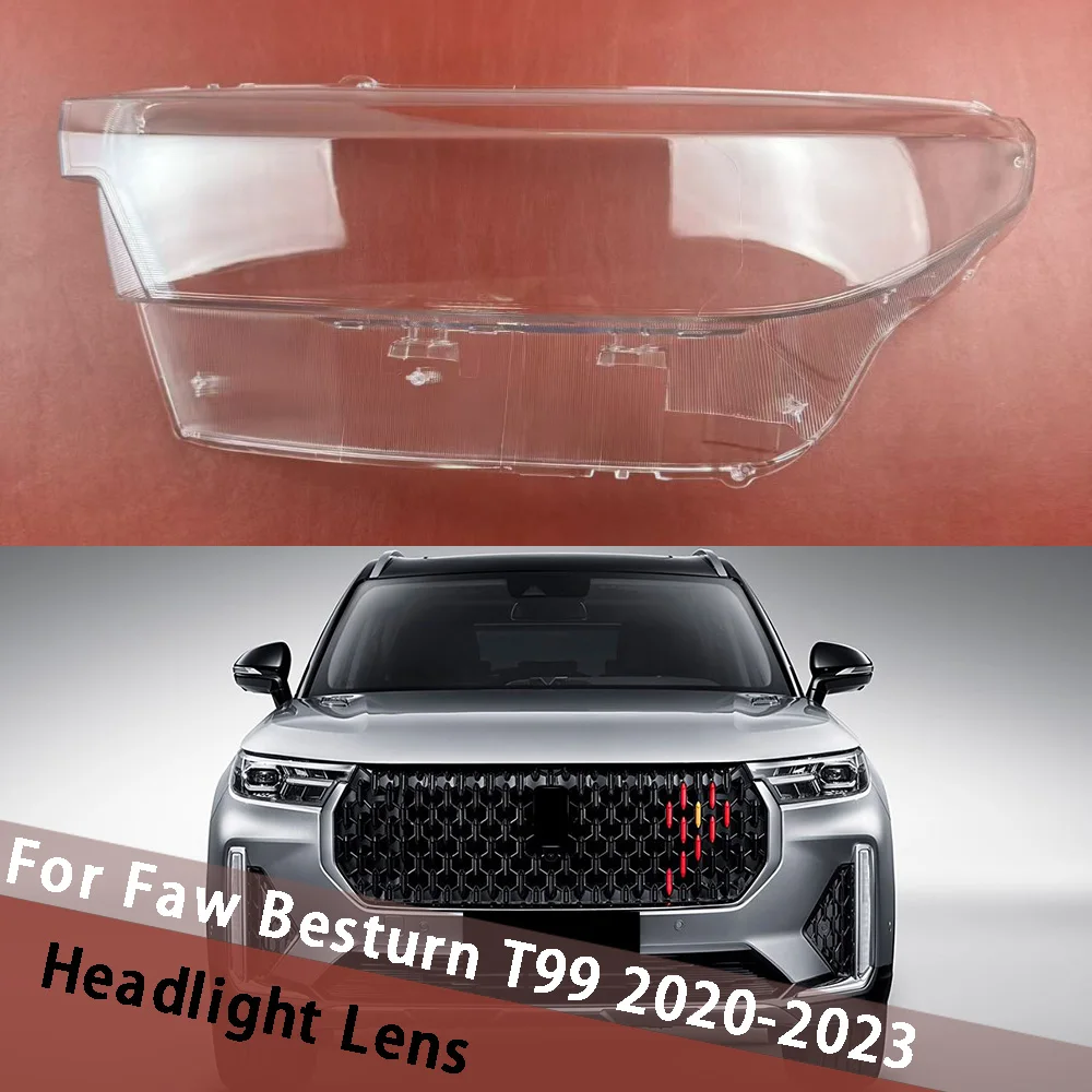 

For Faw Besturn T99 2020 2021 2022 2023 Headlamp Housing Transparent Cover Headlight Shell Plexiglass Replace Original Lens