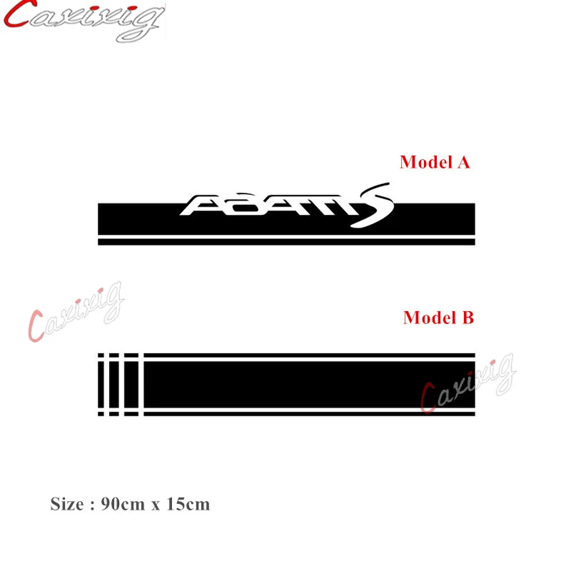 Racing Styling Car Bonnet Stripes Decals Auto Engine Cover Hood Decor Stickers For Opel Adam S Black Jack