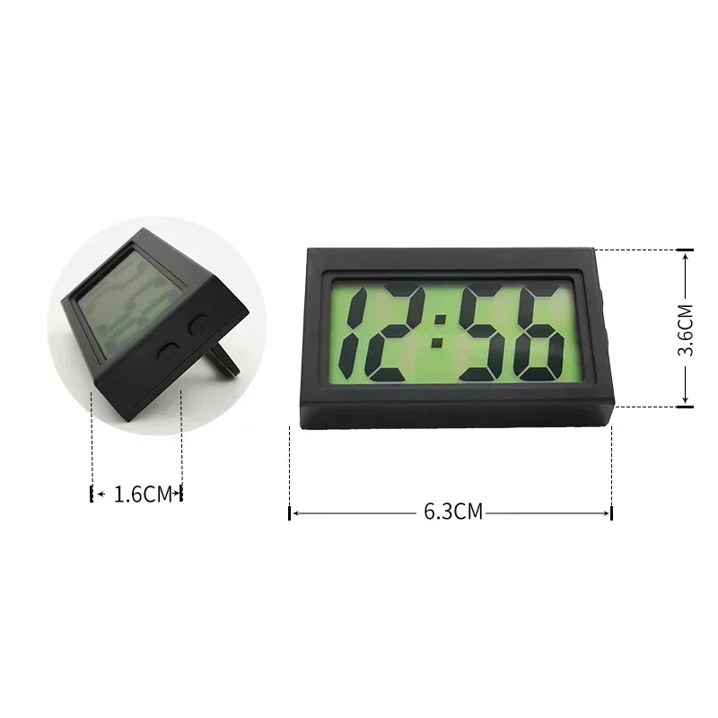 1 PCS Creative Mini Clock Can Carry Simple Students Children Quiet Desktop Clock Electronic Car Clock Household