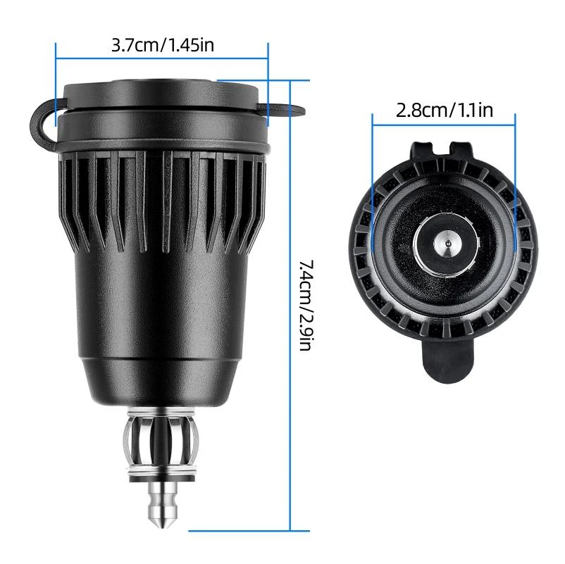 QC 3.0 motorcycle socket 12v to usb c eu plug USB C Fast Charging Adapter Motorcycle Hella DIN Plug Socket Power for BMW