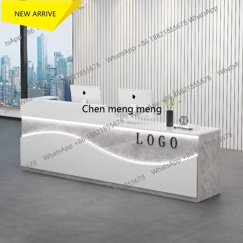 

G153 Work Beauty Reception Desk Coffee Shop Counter Clinical Reception Desk Hairdressing Service Front Muebles Commercial Furnit