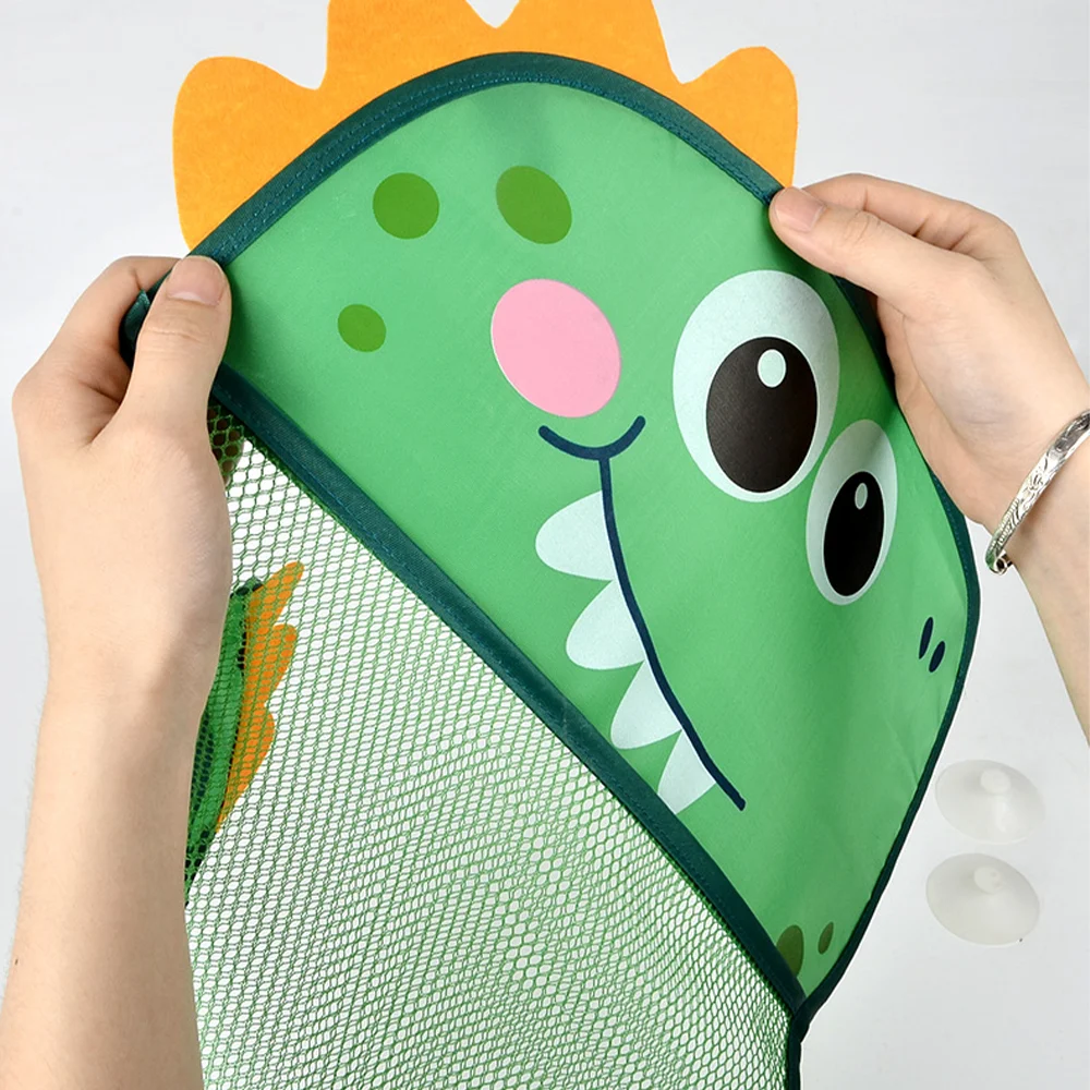 Dinosaur Animal Baby Bath Toys Organizer Kids Tidy Storage Suction Bathroom Bathtub Doll Hanging Bag Basket Mesh Bag Water Toys