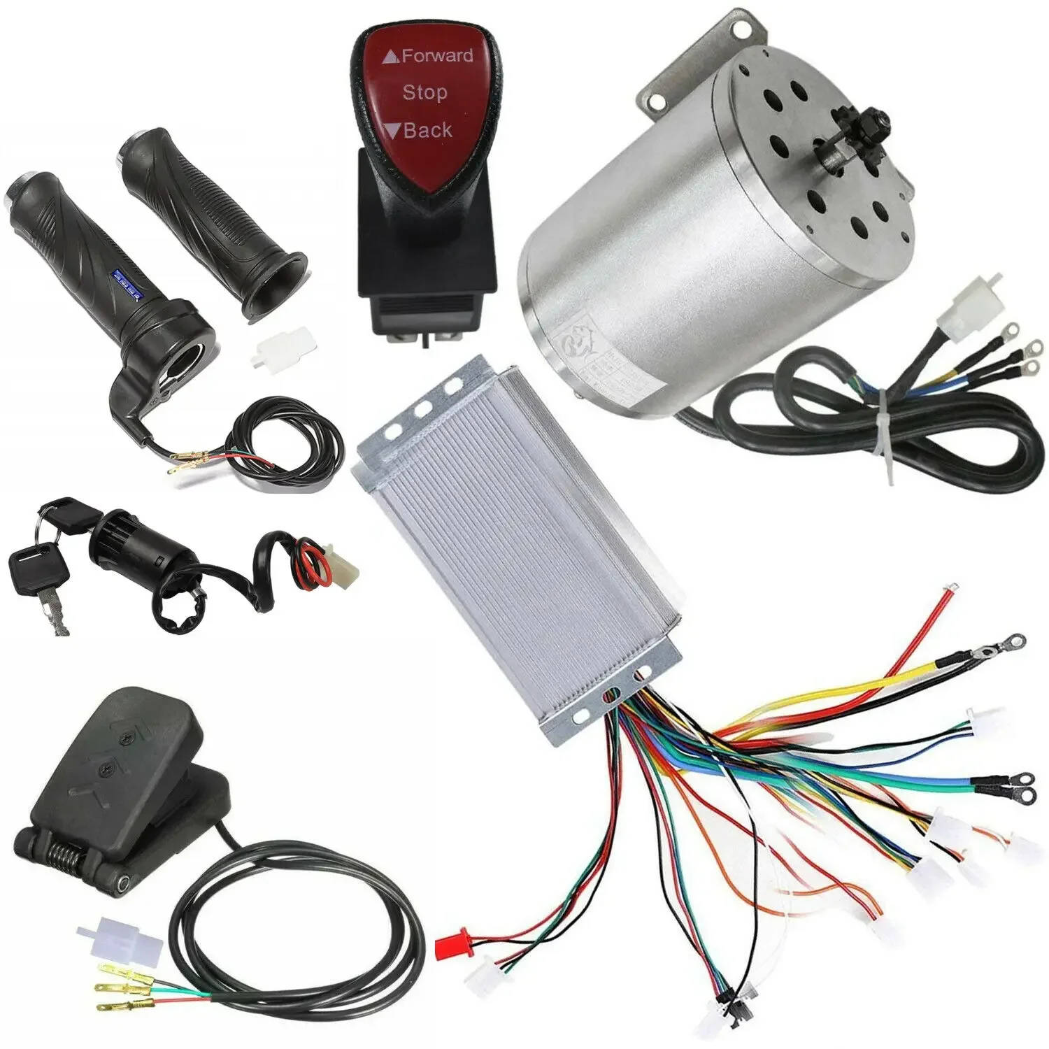 

48V 1800W Brushless Motor Kit Controller ATV Quad Scooter Go kart Bicycle