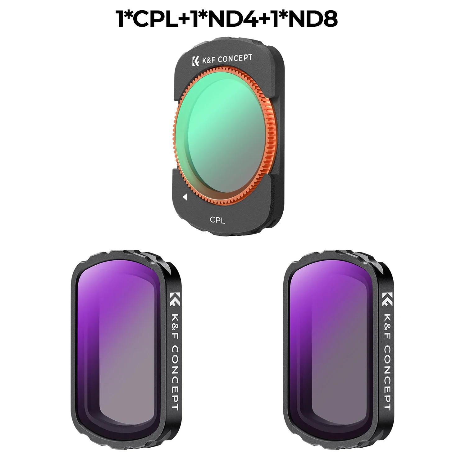 K&F CONCEPT Magnetische Lensfilter voor DJI Osmo Pocket 3 Verstelbare ND2-32 ND32-512 UV CPL ND/PL Black-Mist 1/4 Optionele Filters
