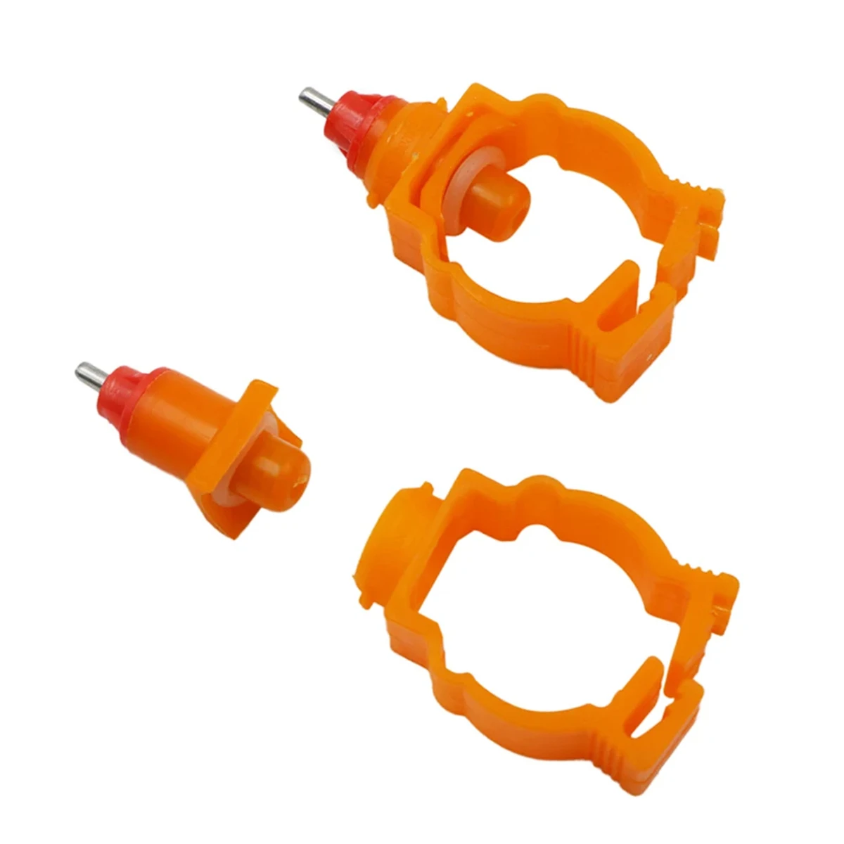20mm 25mm Clamp-type Poultry Nipple Drinking Feeder 360 Degree Water Spout Automatic Chicken Quail Duck Spring Water Nipple 5Pcs