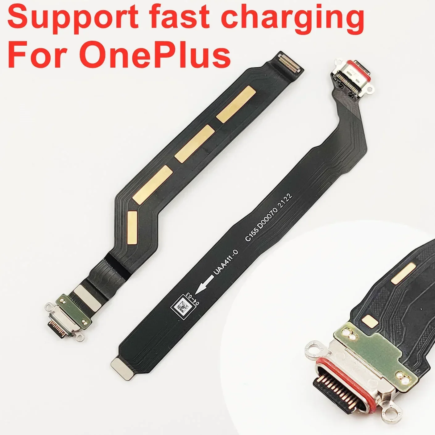 USB Charging Flex Cable For OnePlus Nord 2 5G 11 10 Pro 10T 10R 6 7 7T 8 8T 9 Pro PCB Charger Port Board Dock Connector