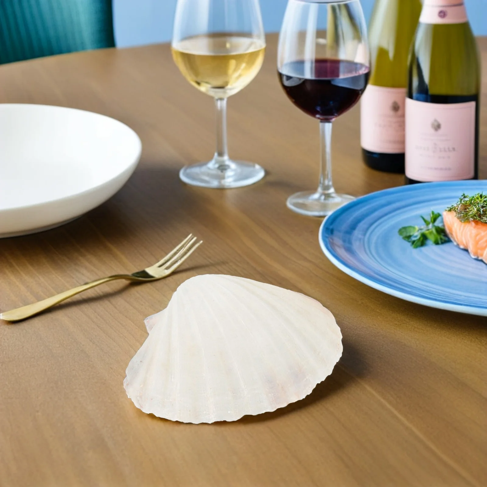 

20Pcs Shell Plates for Barbecue - Natural Scallop Shells Heatproof Baking Dish for Seafood Serving Reusable Beach Party