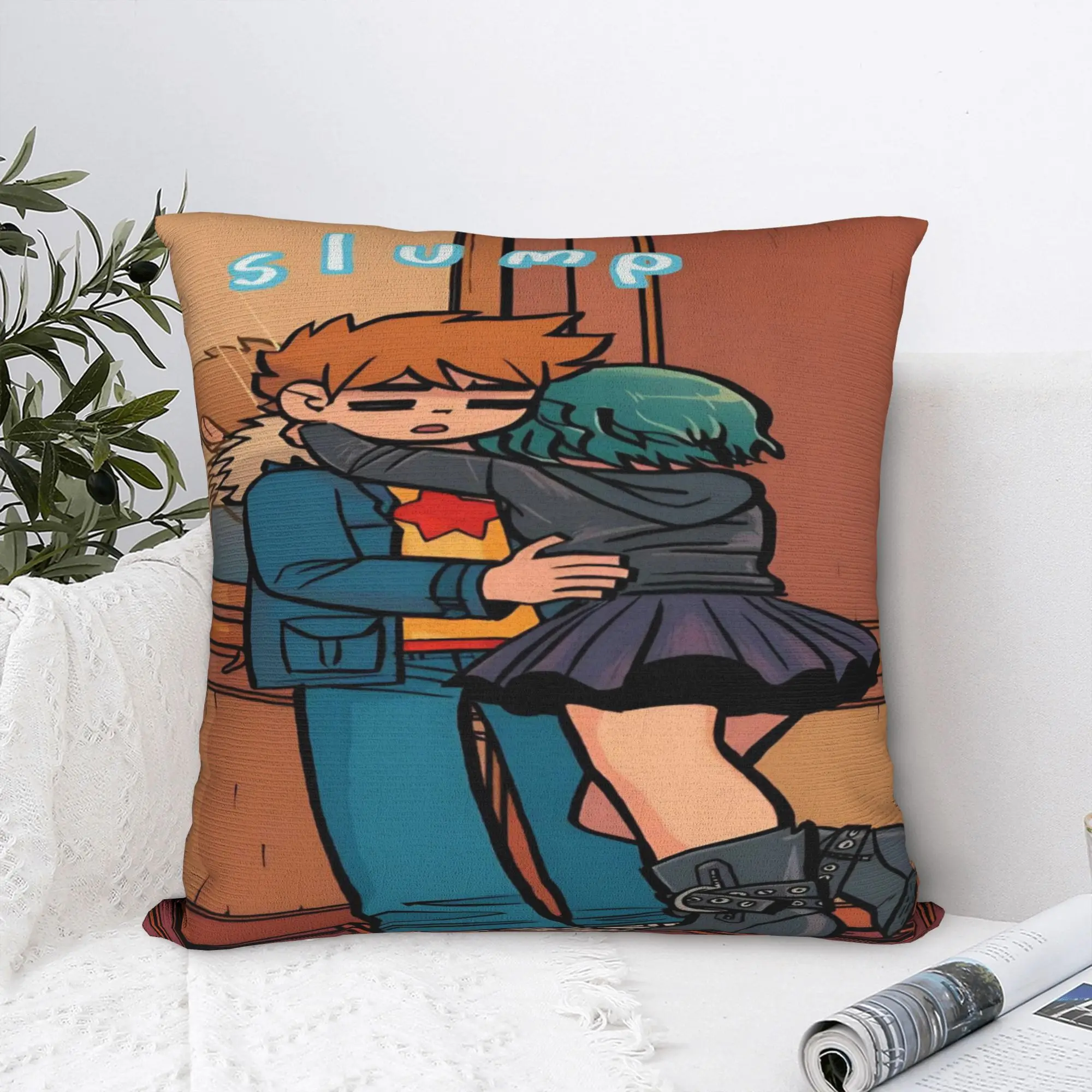 Scott Pilgrim vs. the World Pillowcase Merch Soft Cushion Cover  Throw Pillow Cover Seater Decor Zippered Multiple Sizes