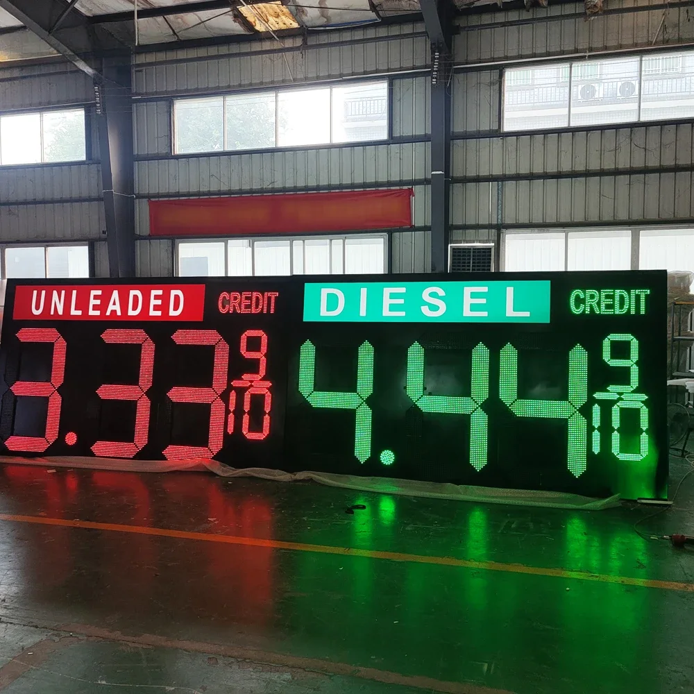 Manufacturer 7 Segments LED Display Remote Control Led Digital Gas Price Sign For Petrol Station Gas Price Display 6~64 Inch