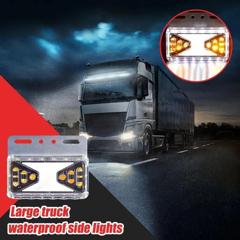 For  Trailer Truck LED Light Car 24V LED Lamp Side Lights Waterproof Car Accessories Car Supplies For Car Truck Trailer Lorry