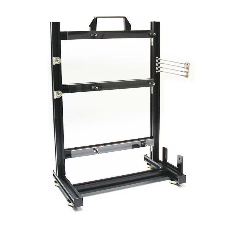 Offenes Vollaluminium-Rack ATX MATX ITX DIY-Gehäuse, vertikales Bare-Gehäuse, tragbar, unterstützt Wasserkühlung, vollständig offene Wärmeableitung