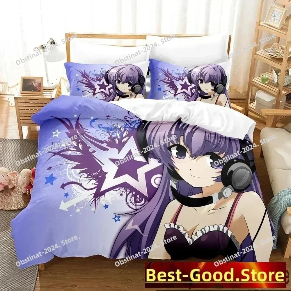 Anime Higurashi When They Cry Bedding Set 3D Duvet Cover Bed Set Quilt Cover Pillowcase Comforter king Queen Size Boys Adult