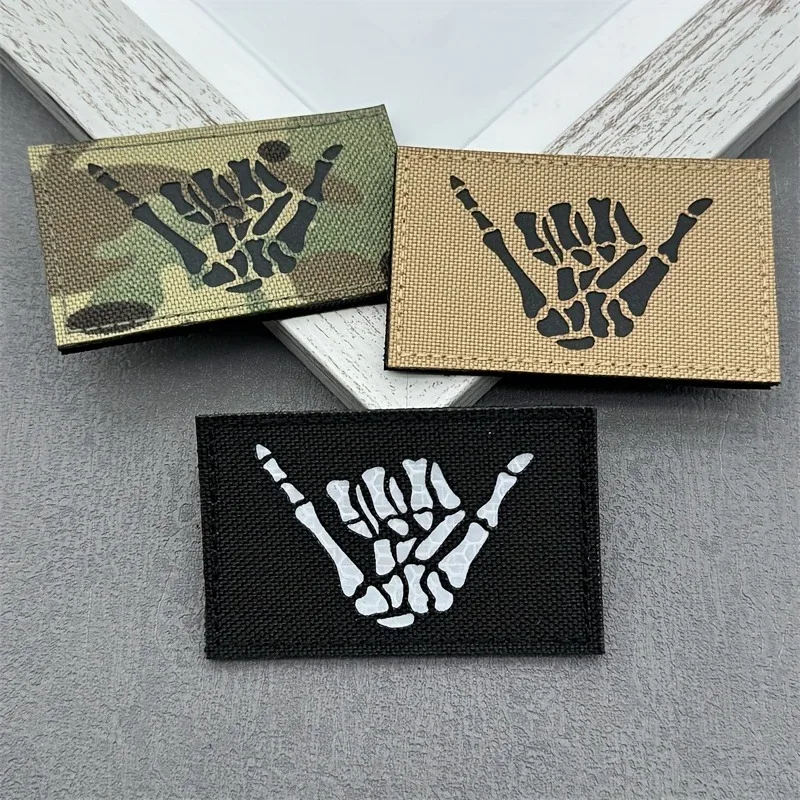 

Набор из 3 тактических нашивок-черепов на липучке с ИК-отражателем для рюкзаков, жилетов и снаряжения