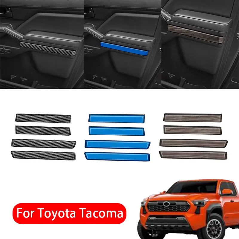 

For Toyota Tacoma 2024 2025 Car Door Armrest Handle Cover Trim Sticker Door Bowl Inner Panel Accesorios