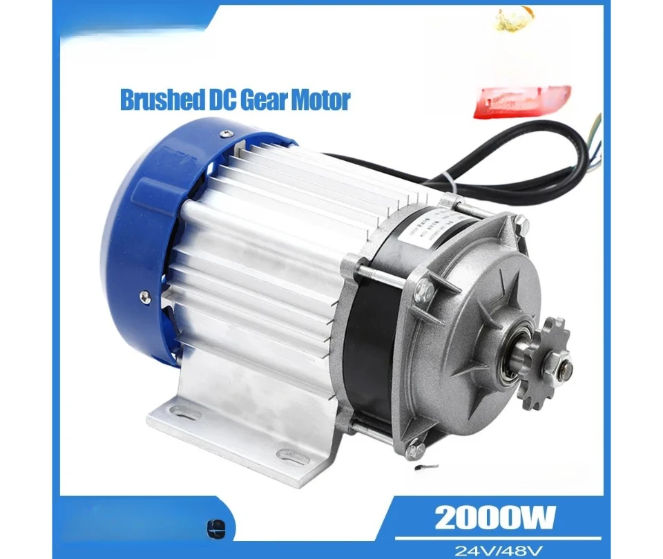 Manufacturer's direct purchase of 24V/48V/60V 2000W tricycle modified motor with brushless reduction motor Permanent Magnet