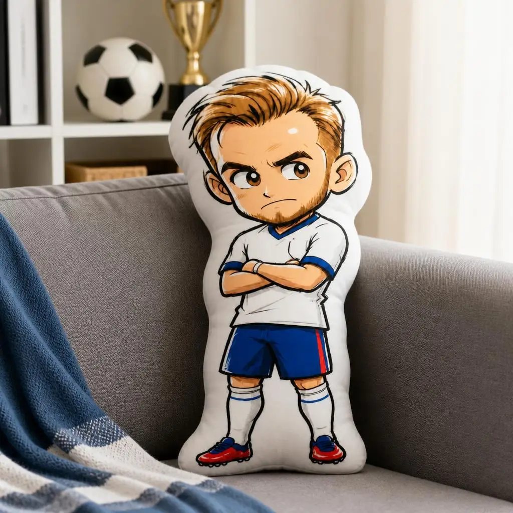 Soccer Player Football Harried 9 Kanes Soccer Fan Sports Plush Pillow Cushion Stuffed Throw Pillow Home Decor Gift Sofa Bed