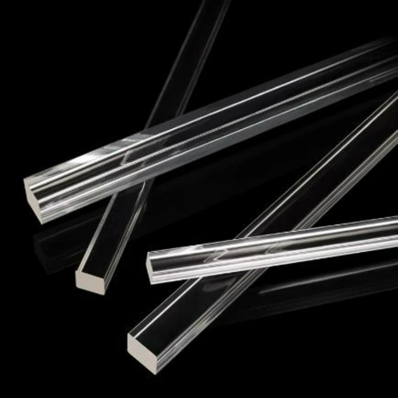 1-12pcs 2x2mm~40x40mm Transparent Acrylic Square Rod Plexiglassy Bar Length 200mm/500mm DIY Craft Architectural Model Material