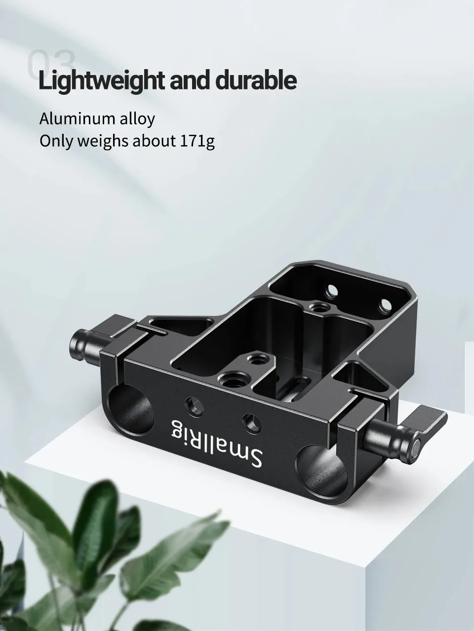 الأصلي SmallRig 1674 العالمي Dslr كاميرا قاعدة لوحة مع 15 مللي متر قضيب السكك الحديدية المشبك لسوني A6500/A6600 لسوني قفص كاميرا