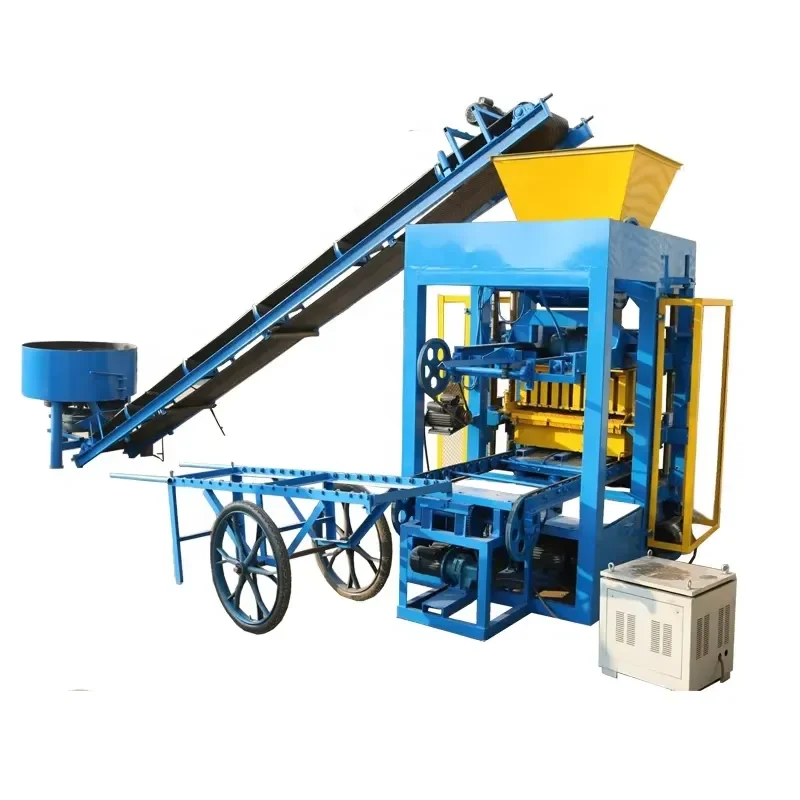 LONTA QTJ4-24 Automatic Block Machine 4 5 6 Inch Brick Production Line Interlocking Concrete Cement Hollow Block Making