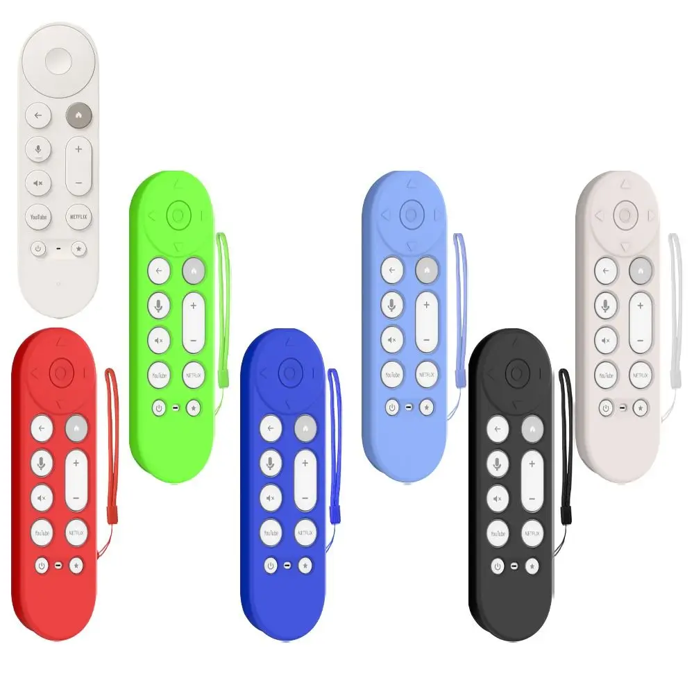 Silicone Remote Controller Cover Anti-scratch Remote Protective Case for Google TV Streamer 4K 2024 Voice Remote Control