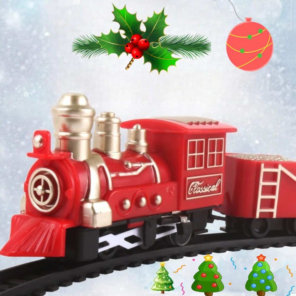 أطفال قطار البخار الكهربائي لعبة السكك الحديدية عالية السرعة السكك الحديدية وقوف السيارات نموذج الأسرة لم شمل حفلة لعبة الصبي EMU هدية عيد ميلاد عيد الميلاد #5