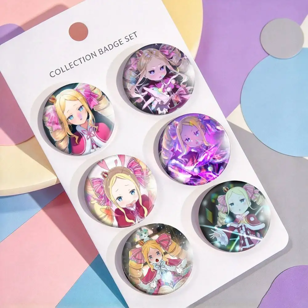 Anime Re Zero-O B-Beatrice  25mm 32mm 44mm 58mm 75mm Brooches Badges Pins for Accessories Gift