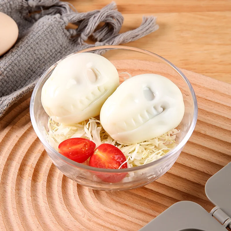 Cute Boiled Egg Mold Dinosaur Fossil Shape Egg Sushi Rice Mold Decorated Fondant Cake Children\'s Lunch Supplementary Tool