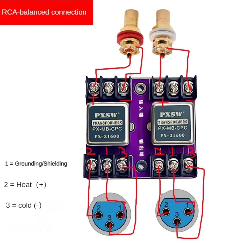 محول عزل صوتي من سبيكة بومو ، عازل تحويل متوازن وغير متوازن ، صوت حالي ،