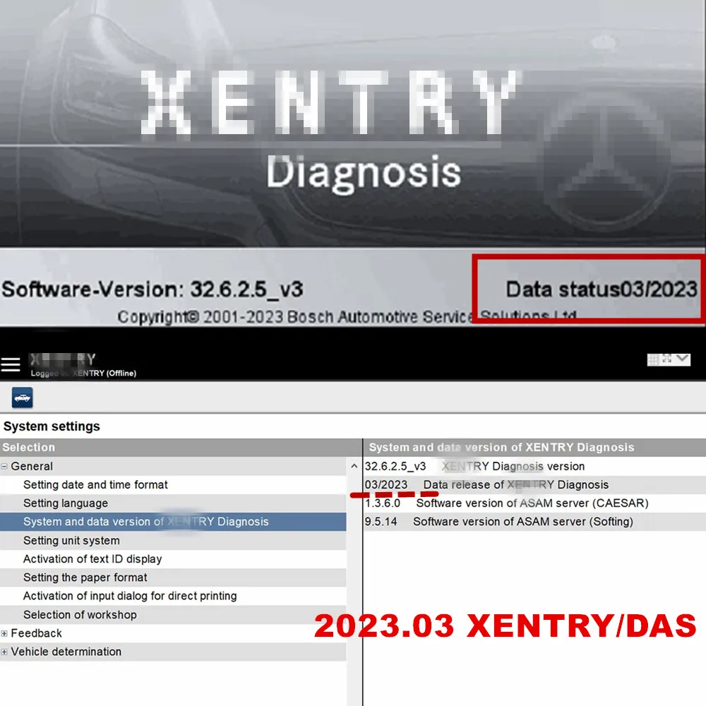 2023.03 MB STAR sd C4/C5/C6/ECOM software xentry DAS install or upgrade online xentry J2534 passthru version for openport 2