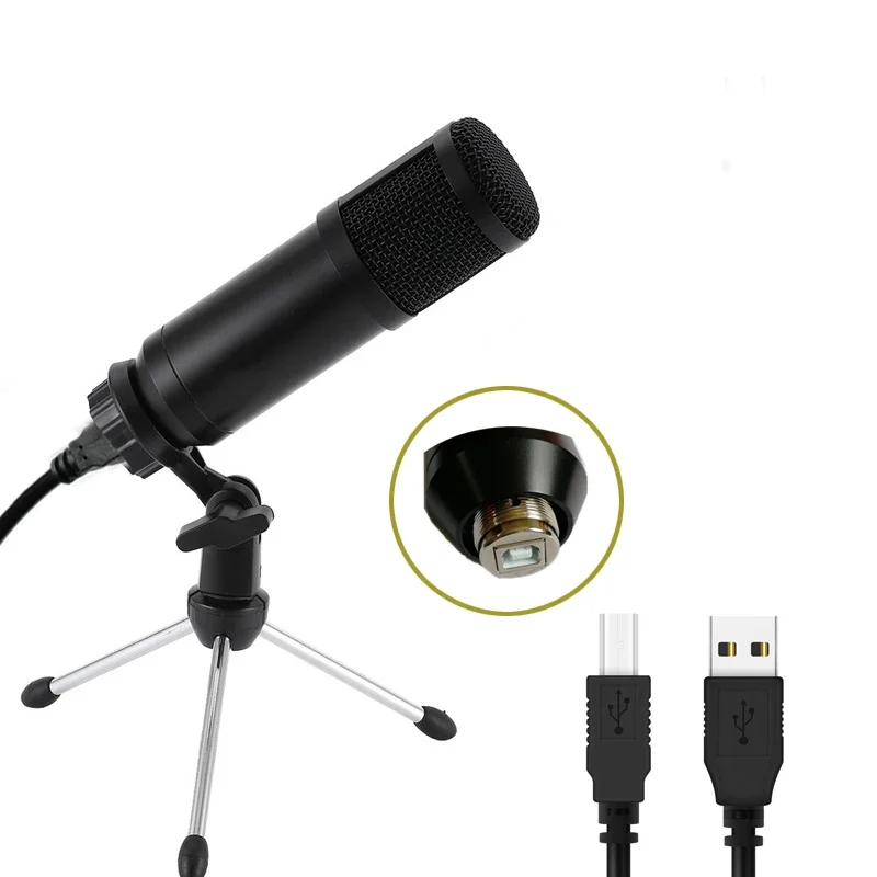 Hot Sell BM-800USB Professional Condenser Microphone for Gaming Recording Conference Microphone With stand Usb Cable