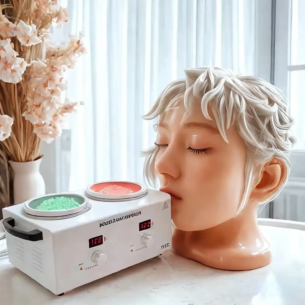 

Нагреватель воска, двойной парафин, электронный дисплей, спа-оборудование для кожи лица, двойной инструмент для горячего удаления волос, регулируемая температура