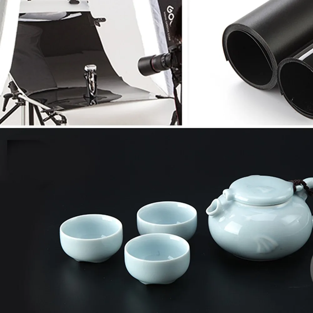 Selens 68*130Cm Latar Belakang Fotografi PVC Warna Solid Latar Belakang Buram Matt untuk Alat Peraga Tahan Air Studio Fotografi Baru Lahir