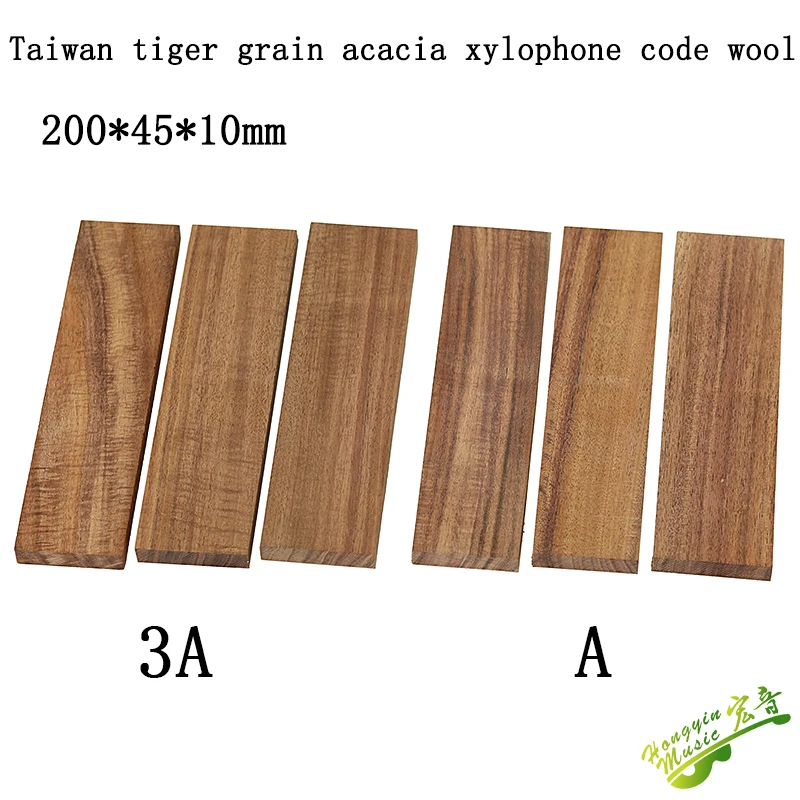 Taiwan koa tiger grain acácia madeira sob código de lã placa sob drive código guitarra ponte produção artesanal de madeira material