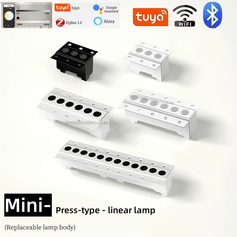 

Mini LED downlights, DALI spotlights, Tuya ceiling lights, dimmable smart line lights, 6W, 12W, 24W living room indoor lighting