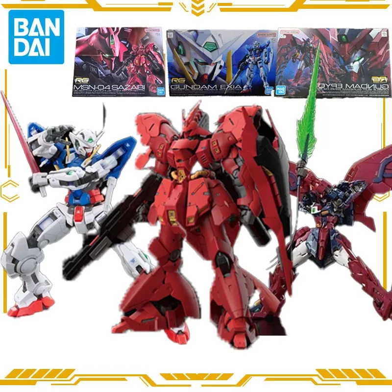 

Bandai Genuine RG 1/144 Action Anime Figure Ebian Shazabi EXIA Assemble Toy for Boys Girls Kids Valentine's Day Gift Model