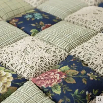 40X40cm Flower Style Square Cotton Seat Cushion Sofa Car Mat Home Kitchen Chair Sit Pad Mat Pillows Home Decor
