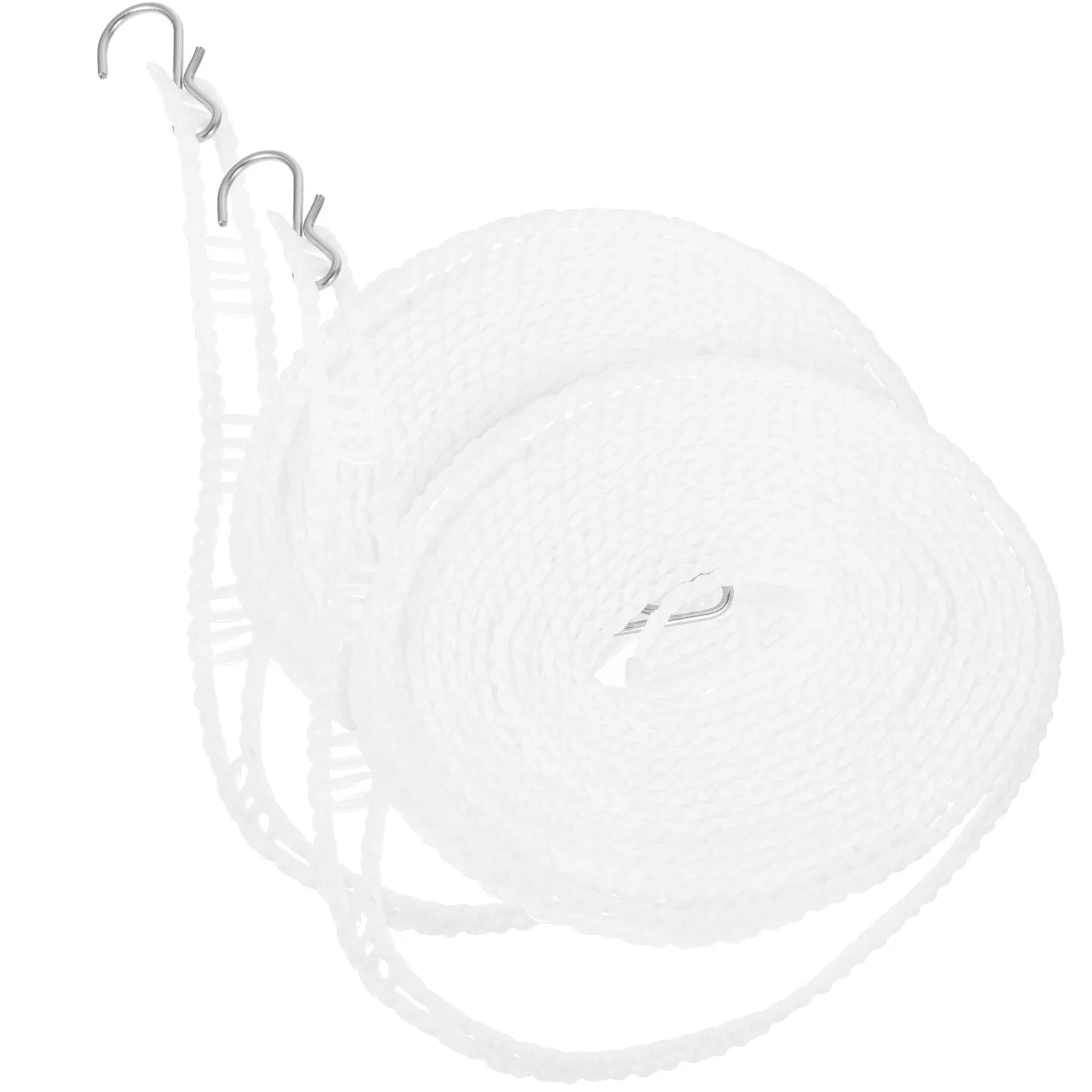 

2Pcs Outdoor Clothesline Portable Windproof Heavy Duty Pe Stainless Steel Travel Clothes Line for Camping Laundry Drying