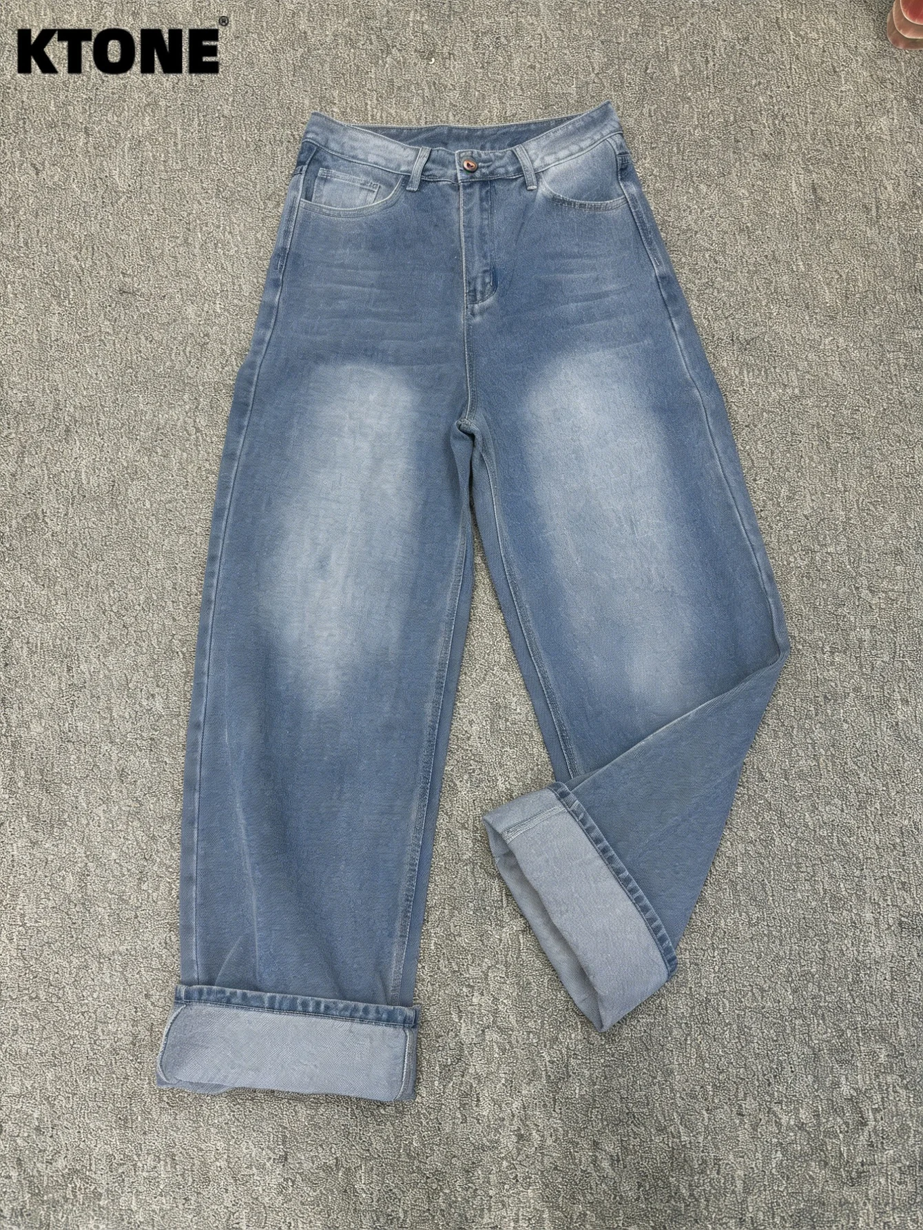 

Men's Loose Blue Jeans Pants Y2k Trend Drip Original Style For Man No accessories or belts included
