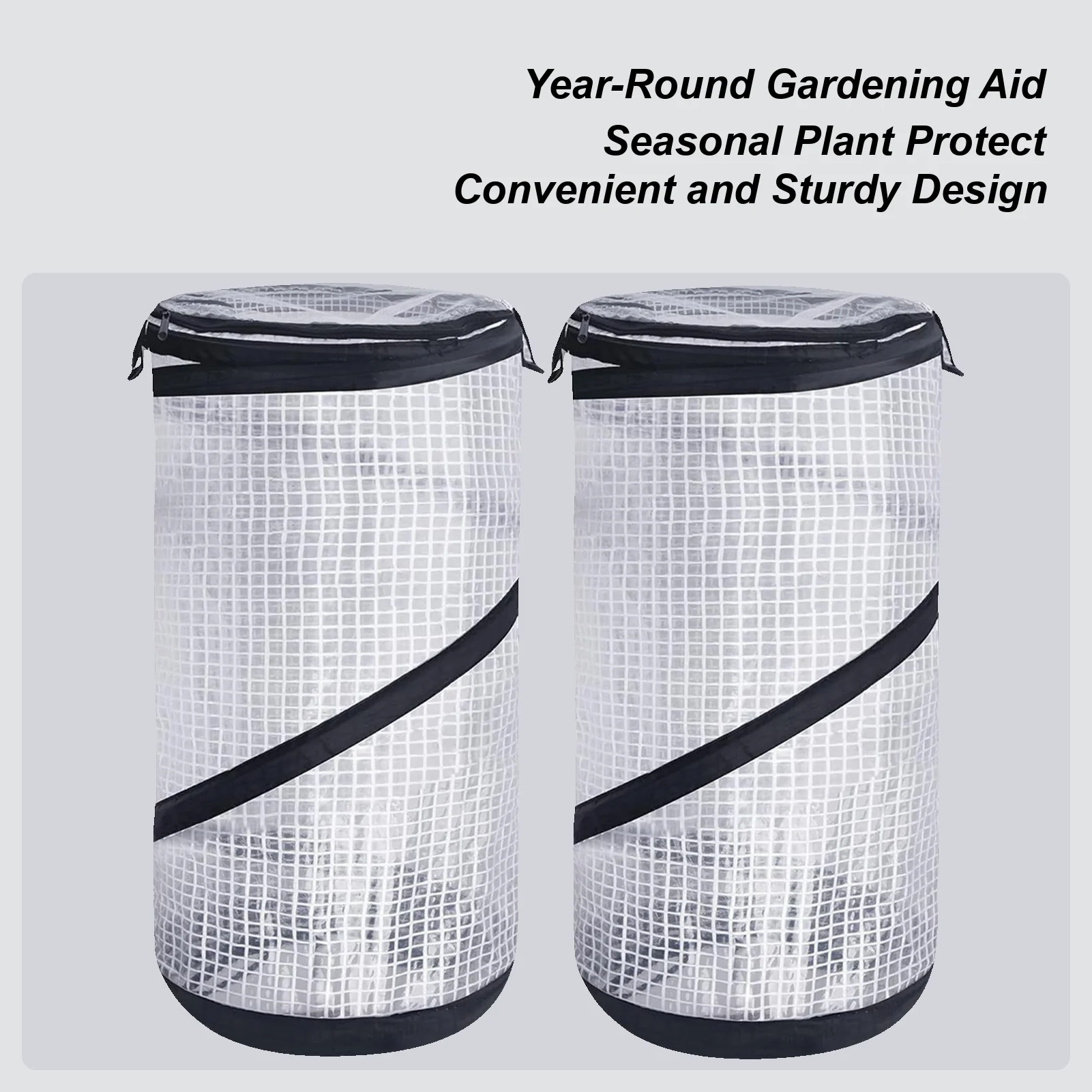 

Winter Plant Frost Protection 2-Pieces Garden Plant Winter Protection Cover Outdoor Flower Bush Winterizing Cover For Garden