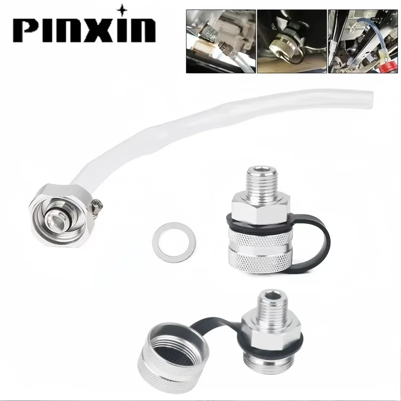 PinXin Oil drain Valve Aluminum Alloy For M14*1.5 M14*1.25 M12*1.25 M12*1.5 M12*1.75 M16*1.5 M20*1.5 with hose attachment