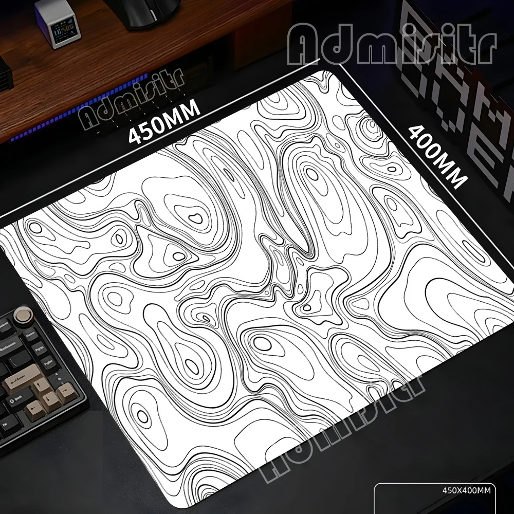 Strata Liquid Mouse Pad 22X18cm Pc Square Computer Accessories Office Game Table Mats Rubber Anti-slip Mousepads Small Deskmat